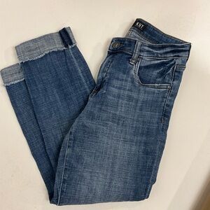 KUT crop straight jeans